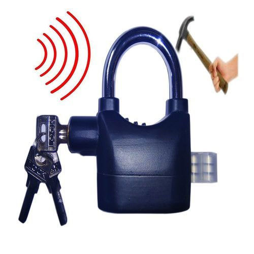 Anti-Thief Security Alarm Lock For Bike Door-Black security lock lock bike lock cycle lock-Alarms Anti-Theft-new canvas Ratings 16 Black