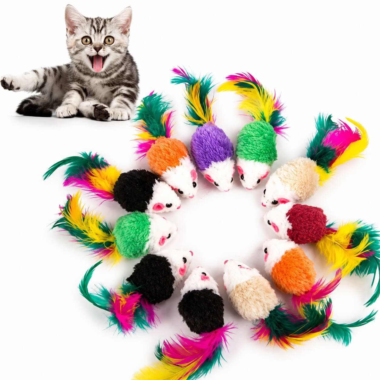Cat Playing Mouse Toy